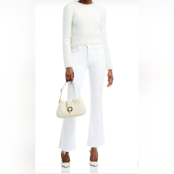 MOTHER Denim - NWT Mother The Weekender Fray Fairest Of Them All White size 31